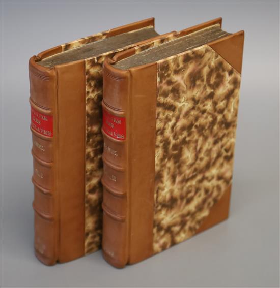 Letti Gregorio - Histoire des Conclaves depuis Clement V. jusqua present, 3rd edition, 2 vols, 12mo, rebound